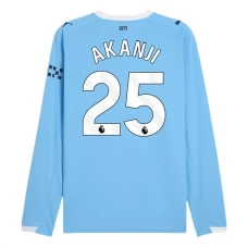 Manchester City FC Akanji 25 Kotipelipaita 2025-26 Jalkapallo Pelipaidat Peliasut(L/S)