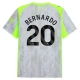 Manchester City FC Bernardo 20 Kolmas Pelipaita 2025-26 Jalkapallo Pelipaidat Peliasut