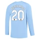 Manchester City FC Bernardo 20 Kotipelipaita 2023-24 Jalkapallo Pelipaidat Peliasut(L/S)