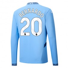 Manchester City FC Bernardo 20 Kotipelipaita 2024-25 Jalkapallo Pelipaidat Peliasut(L/S)