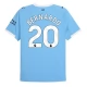 Manchester City FC Bernardo 20 Kotipelipaita 2025-26 Jalkapallo Pelipaidat Peliasut