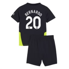 Manchester City FC Bernardo 20 Lasten Vieraspelipaita 2024-25 Jalkapallo Pelipaidat Peliasut