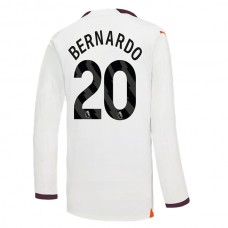 Manchester City FC Bernardo 20 Vieraspelipaita 2023-24 Jalkapallo Pelipaidat Peliasut(L/S)