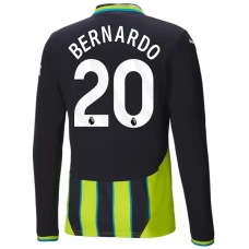 Manchester City FC Bernardo 20 Vieraspelipaita 2024-25 Jalkapallo Pelipaidat Peliasut(L/S)
