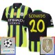 Manchester City FC Bernardo 20 Vieraspelipaita Champions League With Patch 2024-25 Jalkapallo Pelipaidat Peliasut