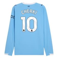 Manchester City FC Cherki 10 Kotipelipaita 2025-26 Jalkapallo Pelipaidat Peliasut(L/S)