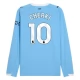 Manchester City FC Cherki 10 Kotipelipaita 2025-26 Jalkapallo Pelipaidat Peliasut(L/S)