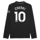 Manchester City FC Cherki 10 Vieraspelipaita 2025-26 Jalkapallo Pelipaidat Peliasut(L/S)