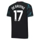 Manchester City FC De Bruyne 17 Kolmas Pelipaita 2023-24 Jalkapallo Pelipaidat Peliasut