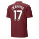 Manchester City FC De Bruyne 17 Kolmas Pelipaita 2024-25 Jalkapallo Pelipaidat Peliasut