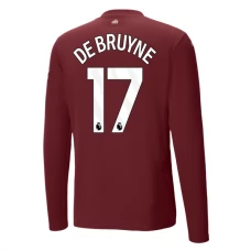 Manchester City FC De Bruyne 17 Kolmas Pelipaita 2024-25 Jalkapallo Pelipaidat Peliasut(L/S)