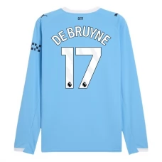 Manchester City FC De Bruyne 17 Kotipelipaita 2025-26 Jalkapallo Pelipaidat Peliasut(L/S)