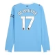 Manchester City FC De Bruyne 17 Kotipelipaita 2025-26 Jalkapallo Pelipaidat Peliasut(L/S)