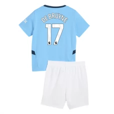 Manchester City FC De Bruyne 17 Lasten Kotipelipaita 2024-25 Jalkapallo Pelipaidat Peliasut