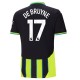 Manchester City FC De Bruyne 17 Vieraspelipaita 2024-25 Jalkapallo Pelipaidat Peliasut
