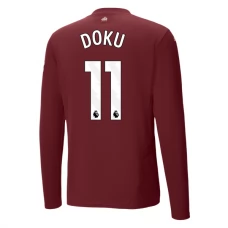 Manchester City FC Doku 11 Kolmas Pelipaita 2024-25 Jalkapallo Pelipaidat Peliasut(L/S)