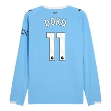 Manchester City FC Doku 11 Kotipelipaita 2025-26 Jalkapallo Pelipaidat Peliasut(L/S)