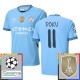 Manchester City FC Doku 11 Kotipelipaita Champions League With Patch 2024-25 Jalkapallo Pelipaidat Peliasut