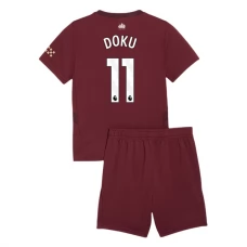 Manchester City FC Doku 11 Lasten Kolmas Pelipaita 2024-25 Jalkapallo Pelipaidat Peliasut
