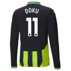 Manchester City FC Doku 11 Vieraspelipaita 2024-25 Jalkapallo Pelipaidat Peliasut(L/S)