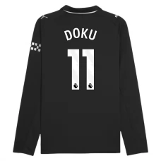 Manchester City FC Doku 11 Vieraspelipaita 2025-26 Jalkapallo Pelipaidat Peliasut(L/S)