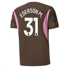 Manchester City FC Ederson M. 31 Maalivahdin Kotipelipaita 2024-25 Jalkapallo Pelipaidat Peliasut