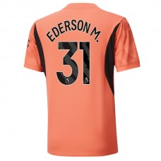 Manchester City FC Ederson M. 31 Maalivahdin Vieraspelipaita 2024-25 Jalkapallo Pelipaidat Peliasut