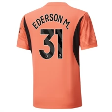 Manchester City FC Ederson M. 31 Maalivahdin Vieraspelipaita 2024-25 Jalkapallo Pelipaidat Peliasut