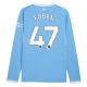 Manchester City FC Foden 47 Kotipaita 2026-27 Pelipaita Long Sleeve