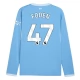 Manchester City FC Foden 47 Kotipaita 2026-27 Pelipaita Long Sleeve