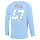 Manchester City FC Foden 47 Kotipelipaita 2023-24 Jalkapallo Pelipaidat Peliasut(L/S)