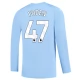 Manchester City FC Foden 47 Kotipelipaita 2023-24 Jalkapallo Pelipaidat Peliasut(L/S)
