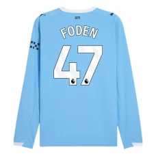 Manchester City FC Foden 47 Kotipelipaita 2025-26 Jalkapallo Pelipaidat Peliasut(L/S)