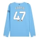 Manchester City FC Foden 47 Kotipelipaita 2025-26 Jalkapallo Pelipaidat Peliasut(L/S)