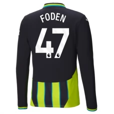 Manchester City FC Foden 47 Vieraspelipaita 2024-25 Jalkapallo Pelipaidat Peliasut(L/S)