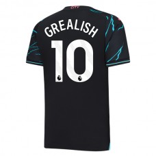 Manchester City FC Grealish 10 Kolmas Pelipaita 2023-24 Jalkapallo Pelipaidat Peliasut