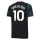 Manchester City FC Grealish 10 Kolmas Pelipaita 2023-24 Jalkapallo Pelipaidat Peliasut