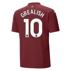 Manchester City FC Grealish 10 Kolmas Pelipaita 2024-25 Jalkapallo Pelipaidat Peliasut