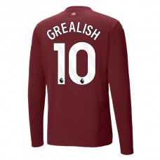 Manchester City FC Grealish 10 Kolmas Pelipaita 2024-25 Jalkapallo Pelipaidat Peliasut(L/S)