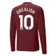 Manchester City FC Grealish 10 Kolmas Pelipaita 2024-25 Jalkapallo Pelipaidat Peliasut(L/S)