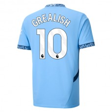 Manchester City FC Grealish 10 Kotipelipaita 2024-25 Jalkapallo Pelipaidat Peliasut