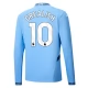 Manchester City FC Grealish 10 Kotipelipaita 2024-25 Jalkapallo Pelipaidat Peliasut(L/S)