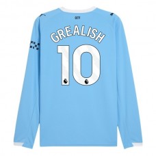 Manchester City FC Grealish 10 Kotipelipaita 2025-26 Jalkapallo Pelipaidat Peliasut(L/S)