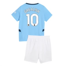 Manchester City FC Grealish 10 Lasten Kotipelipaita 2024-25 Jalkapallo Pelipaidat Peliasut