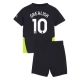 Manchester City FC Grealish 10 Lasten Vieraspelipaita 2024-25 Jalkapallo Pelipaidat Peliasut