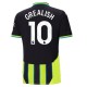 Manchester City FC Grealish 10 Vieraspelipaita 2024-25 Jalkapallo Pelipaidat Peliasut