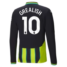 Manchester City FC Grealish 10 Vieraspelipaita 2024-25 Jalkapallo Pelipaidat Peliasut(L/S)