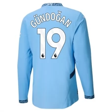 Manchester City FC Gündoğan 19 Kotipelipaita 2024-25 Jalkapallo Pelipaidat Peliasut(L/S)