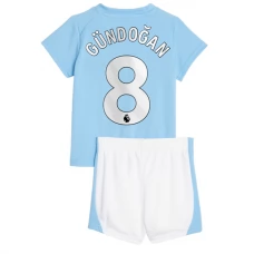 Manchester City FC Gündoğan 8 Lasten Kotipelipaita 2023-24 Jalkapallo Pelipaidat Peliasut