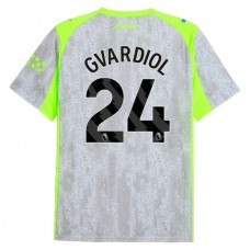 Manchester City FC Gvardiol 24 Kolmas Pelipaita 2025-26 Jalkapallo Pelipaidat Peliasut